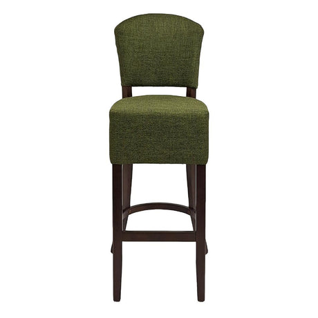 HP778 Hanoi Bar Chair in Dark Walnut with Shetland Forest Seatpad