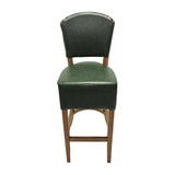 HP783 Hanoi Bar Chair in Weathered Oak with Bison Cedar Vinyl