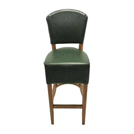 HP783 Hanoi Bar Chair in Weathered Oak with Bison Cedar Vinyl - JD Catering Equipment Solutions Ltd