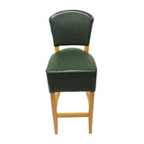 HP790 Hanoi Bar Chair in Soft Oak with Bison Cedar Vinyl