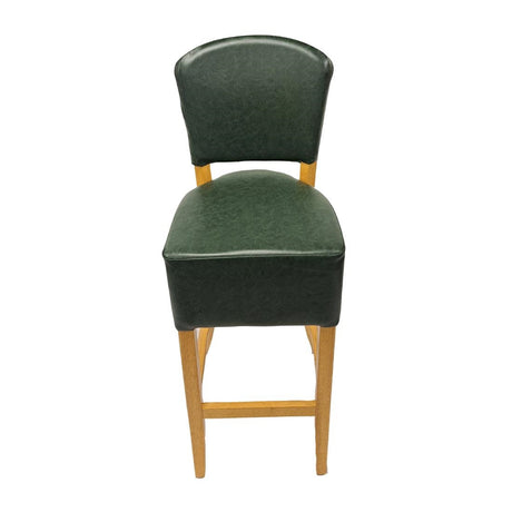 HP790 Hanoi Bar Chair in Soft Oak with Bison Cedar Vinyl