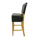 HP790 Hanoi Bar Chair in Soft Oak with Bison Cedar Vinyl