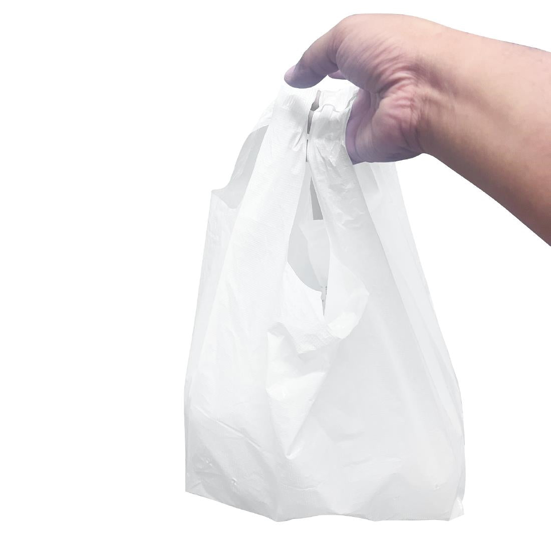 HP875 Fiesta Recyclable Large White Carrier Bag (1000 Pack)