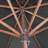 HP883 Rowlinson Willington Wooden Parasol Grey 2.7m