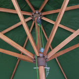 HP893 Rowlinson Picnic Table 5ft with Green Parasol 2.7m & Base 15kg