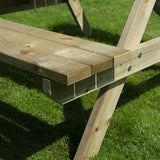 HP893 Rowlinson Picnic Table 5ft with Green Parasol 2.7m & Base 15kg