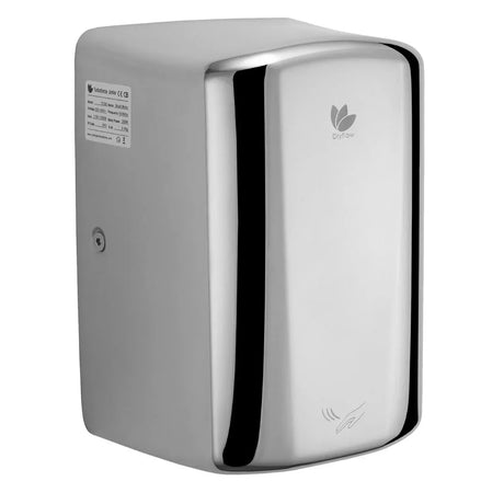 HP908 Dryflow Turboforce Junior PLUS Hand Dryer Polished Chrome - JD Catering Equipment Solutions Ltd