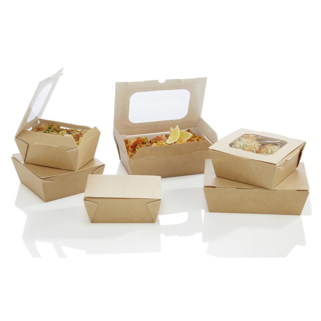 HP957 Huhtamaki Taste Large Food to Go Box (with Window) (Pack of 180)