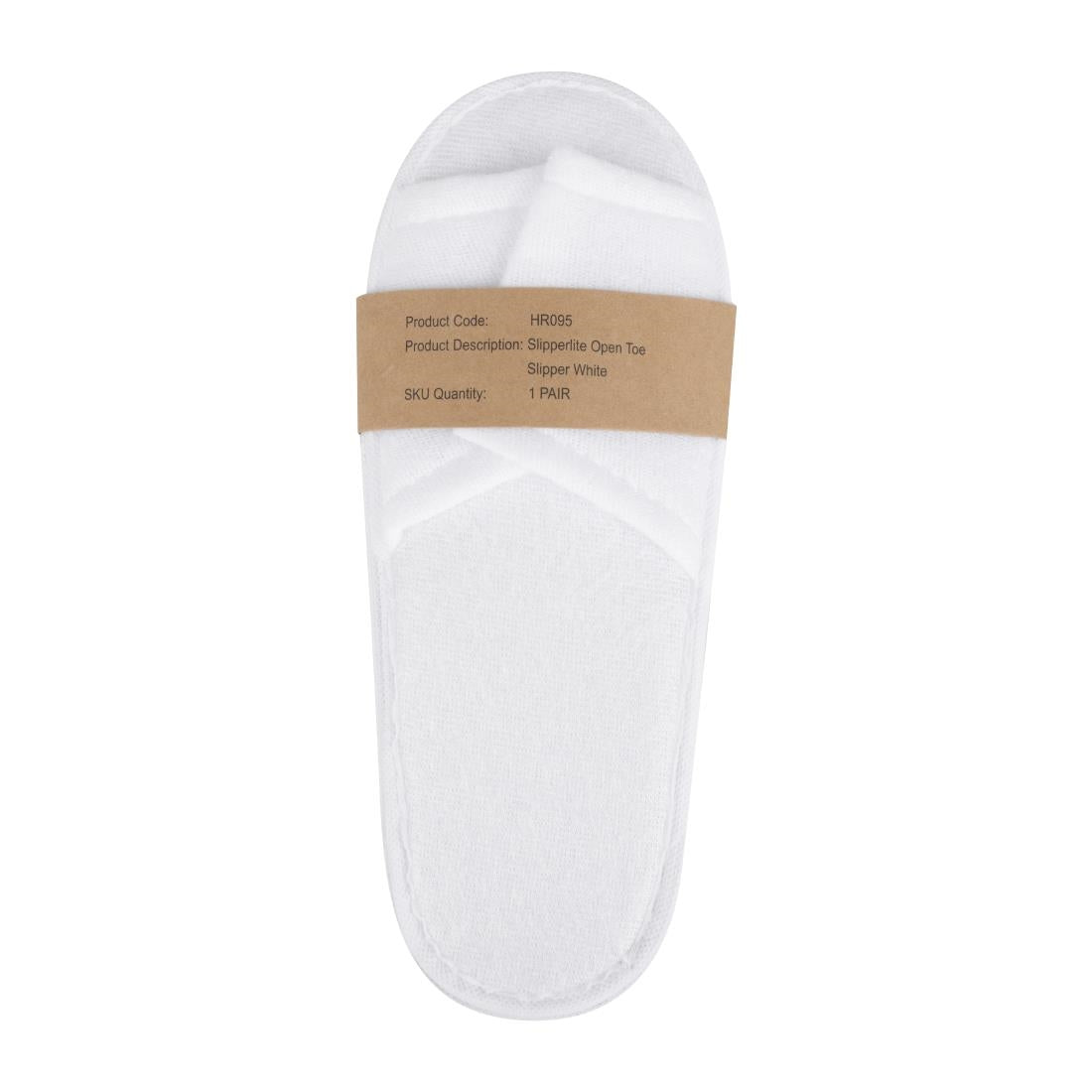 HR095 Mitre Essentials Slipperlite Open Toe Slippers White