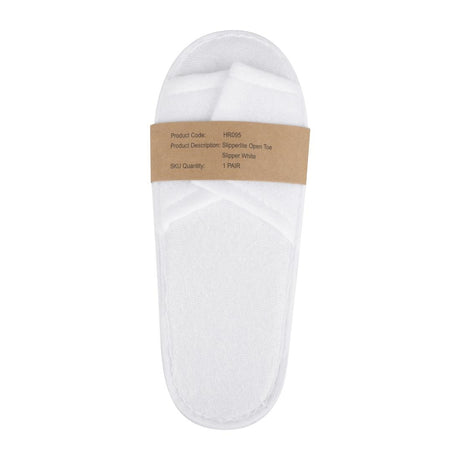 HR095 Mitre Essentials Slipperlite Open Toe Slippers White