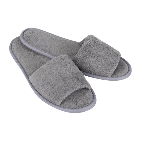 HR097 Mitre Comfort Vienna Open Toe Slippers Grey