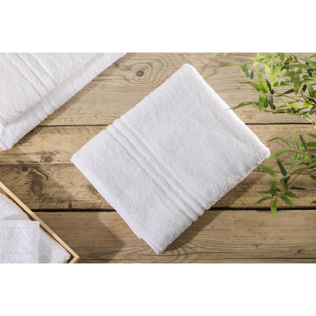 EcoKnit Bath Sheet White, 600gsm