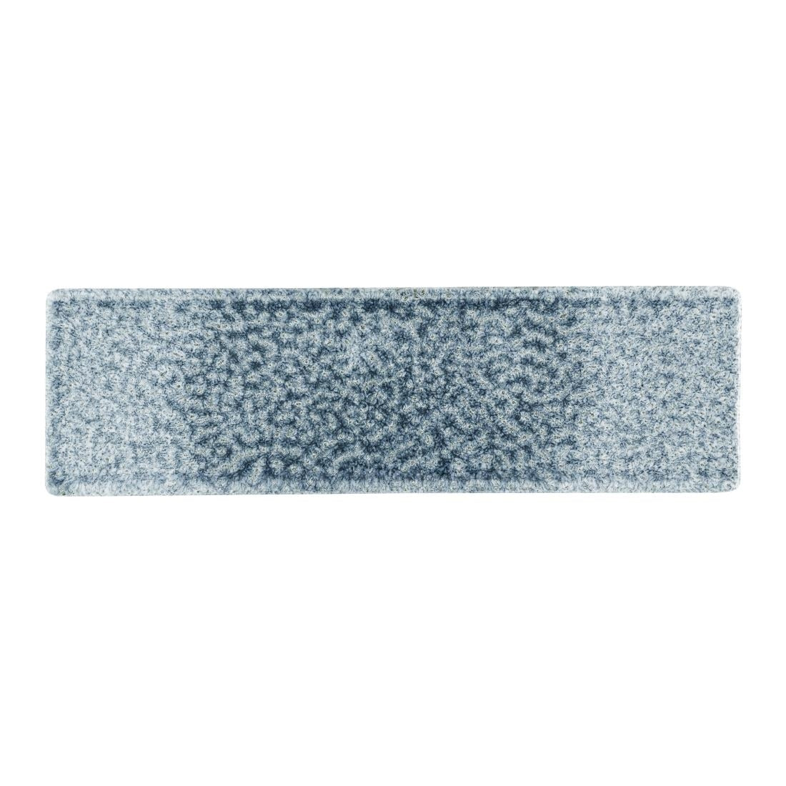 HR314 Churchill Raku Topaz Blue Oblong Plates 300 x 90mm (Pack of 6)