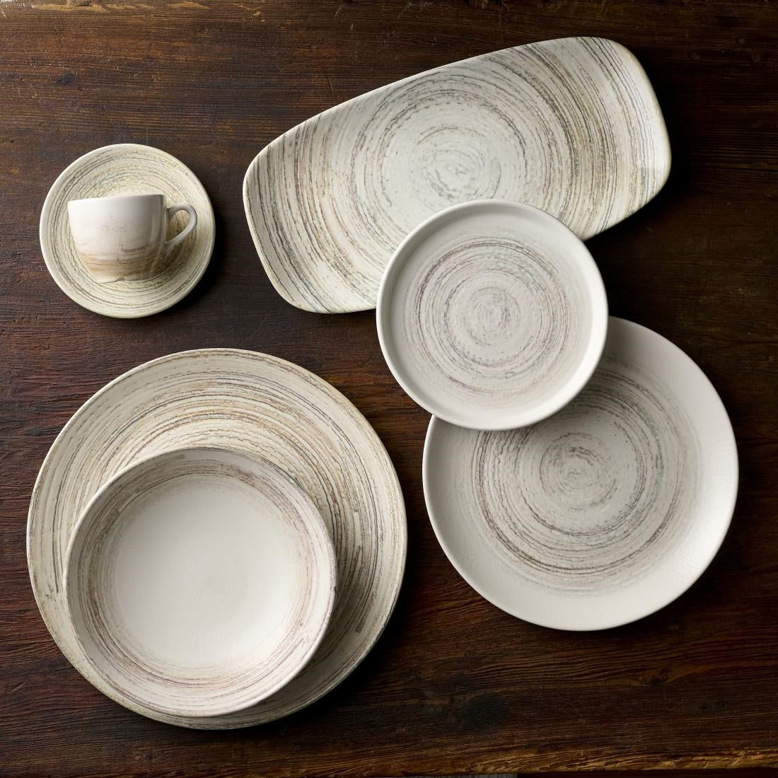 HR326 Churchill Elements Dune Chef's Oblong Plates 288 x 152mm (Pack of 12)