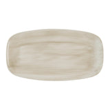 HR358 Churchill Stonecast Canvas Natural Chef's Oblong Plates 350x187mm (Pack of 6)