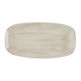 HR359 Churchill Stonecast Canvas Natural Chefs Oblong Plates 288x152mm(Pack of 12) - JD Catering Equipment Solutions Ltd