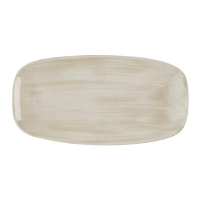 HR359 Churchill Stonecast Canvas Natural Chefs Oblong Plates 288x152mm(Pack of 12) - JD Catering Equipment Solutions Ltd