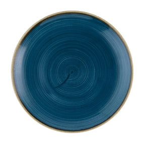 HR382 Churchill Stonecast Java Blue Evolve Coupe Plates 220mm (Pack of 12) - JD Catering Equipment Solutions Ltd