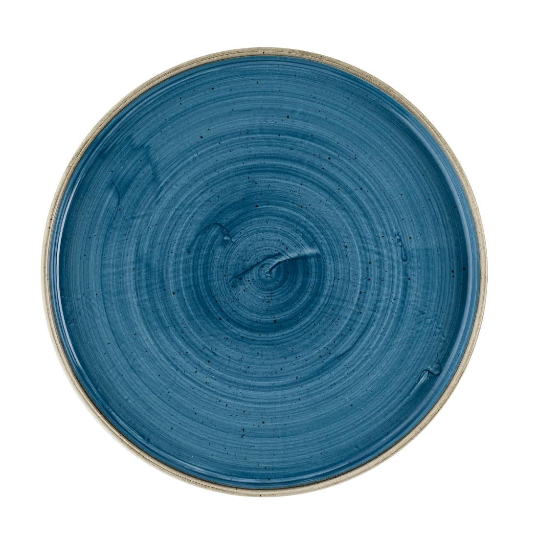 HR386 Churchill Stonecast Java Blue Walled Plates 260mm (Pack of 6)