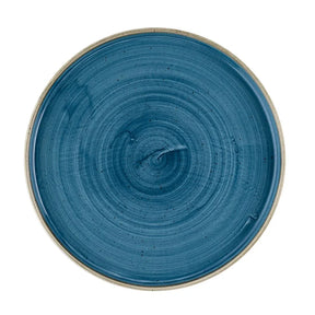 HR386 Churchill Stonecast Java Blue Walled Plates 260mm (Pack of 6) - JD Catering Equipment Solutions Ltd