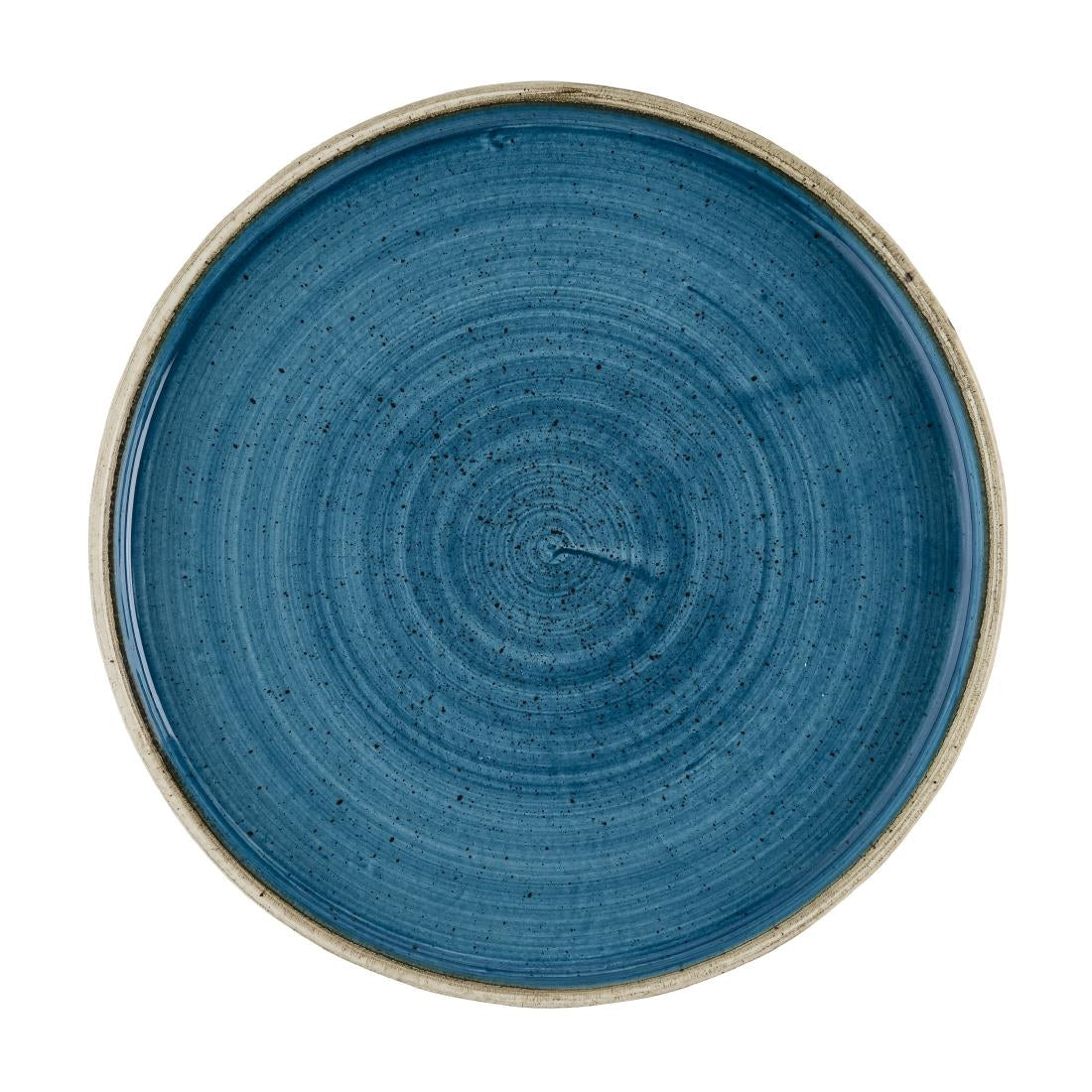 HR387 Churchill Stonecast Java Blue Walled Plates 210mm (Pack of 6)