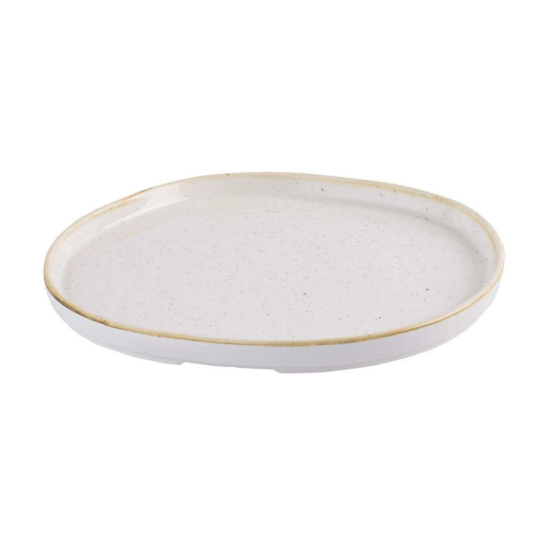 HR394 Churchill Stonecast Barley White Organic Walled Plates 257mm (Pack of 6)
