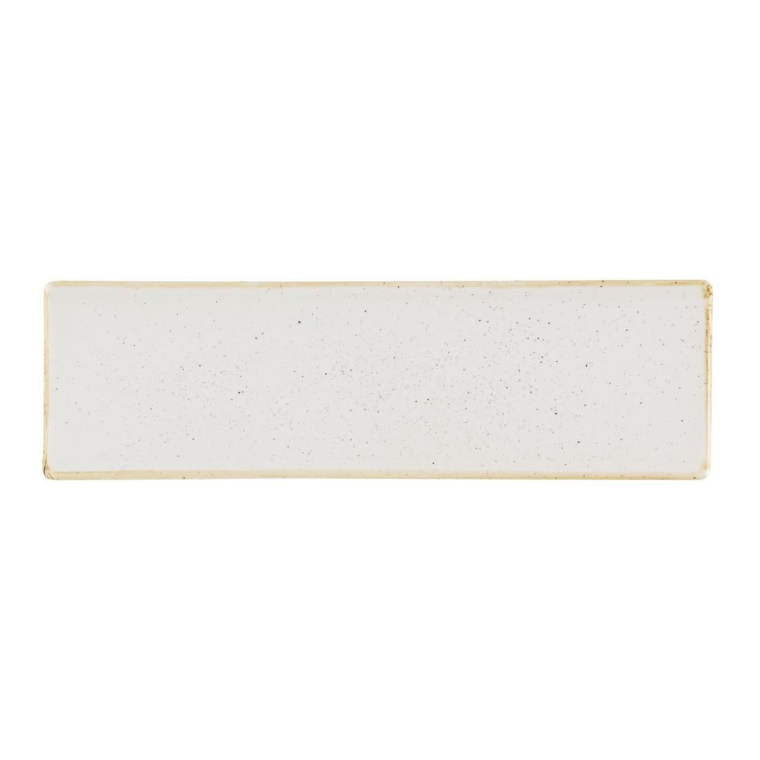 HR398 Churchill Stonecast Barley White Oblong Plates 300 x 90mm (Pack of 6)