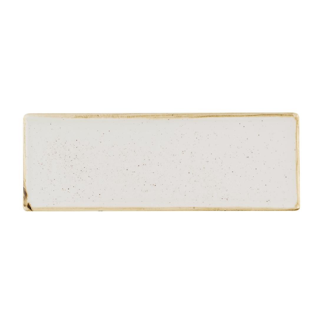 HR399 Churchill Stonecast Barley White Oblong Plates 250 x 90mm (Pack of 6)
