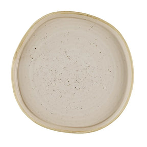 HR400 Churchill Stonecast Nutmeg Cream Organic Walled Plates 206mm (Pack of 6) - JD Catering Equipment Solutions Ltd