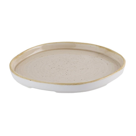 HR400 Churchill Stonecast Nutmeg Cream Organic Walled Plates 206mm (Pack of 6)