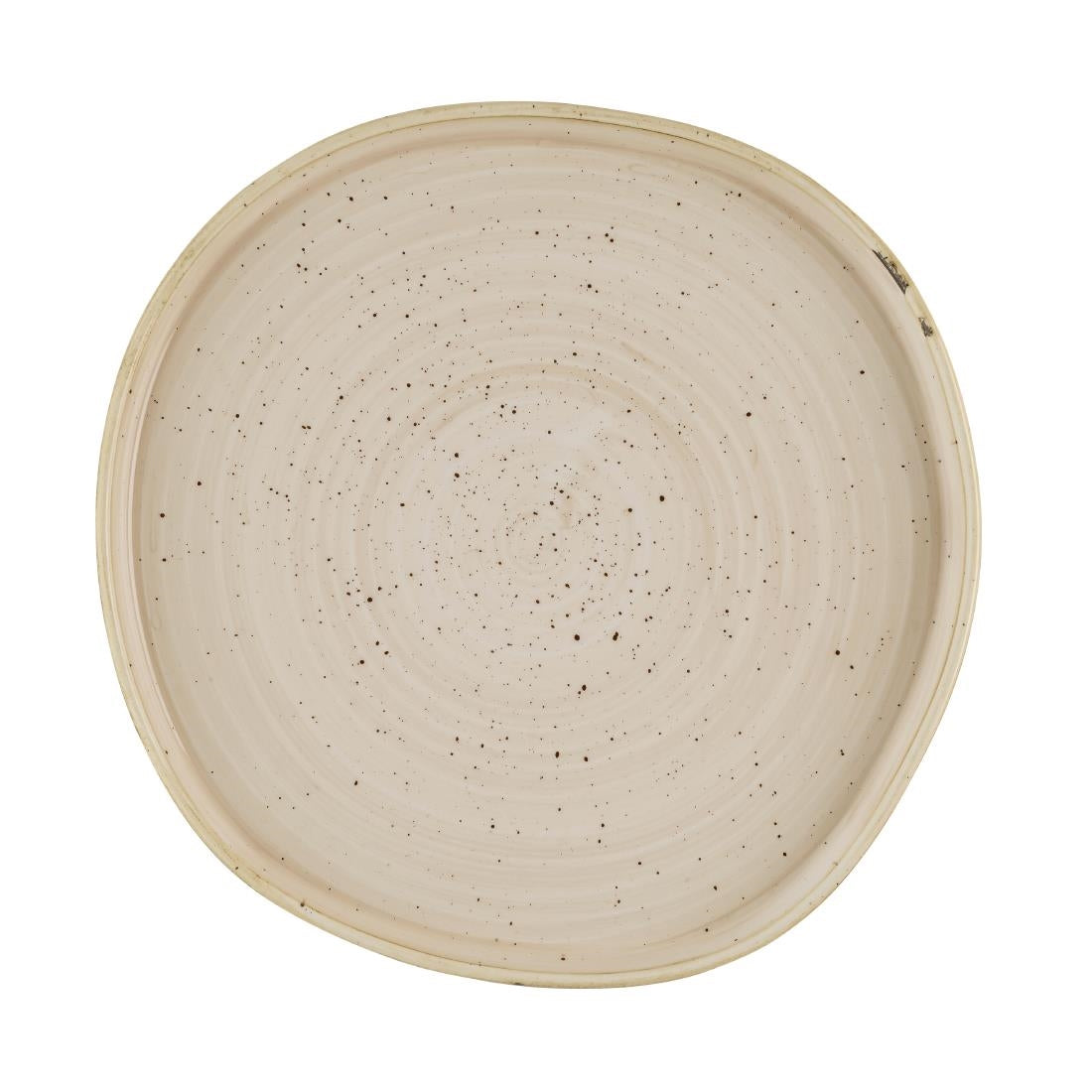 HR401 Churchill Stonecast Nutmeg Cream Organic Walled Plates 257mm (Pack of 6)