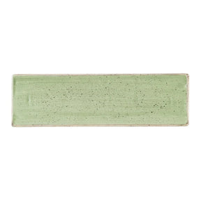 HR413 Churchill Stonecast Sage Green Oblong Plates 300 x 90mm (Pack of 6) - JD Catering Equipment Solutions Ltd