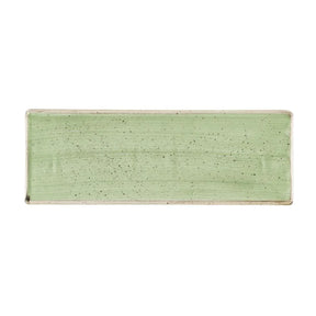 HR414 Churchill Stonecast Sage Green Oblong Plates 250 x 90mm (Pack of 6) - JD Catering Equipment Solutions Ltd