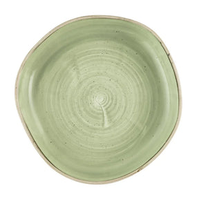 HR417 Churchill Stonecast Sage Green Organic Walled Bowls 232mm (Pack of 6) - JD Catering Equipment Solutions Ltd