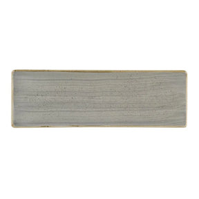 HR419 Churchill Stonecast Grey Oblong Plates 330 x 110mm (Pack of 6) - JD Catering Equipment Solutions Ltd