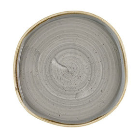 HR422 Churchill Stonecast Grey Organic Walled Plates 206mm (Pack of 6) - JD Catering Equipment Solutions Ltd
