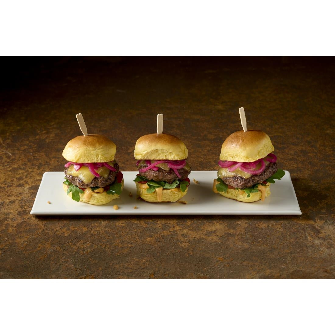 HR437 Churchill White Oblong Plates 330 x 110mm (Pack of 6)