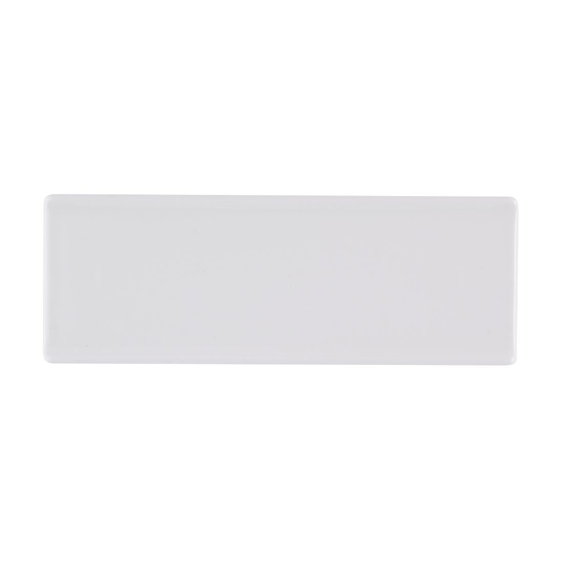 HR439 Churchill White Oblong Plates 250 x 90mm (Pack of 6)
