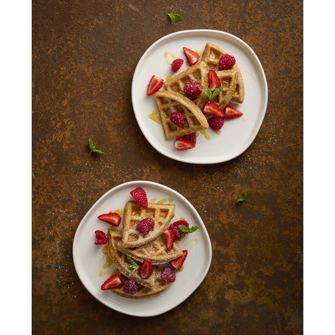 Churchill White Organic Walled Plates 257mm (6 Pack)