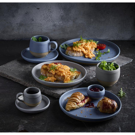 HR465 Churchill Emerge Seattle Grey Walled Plates 157mm (Pack of 6)