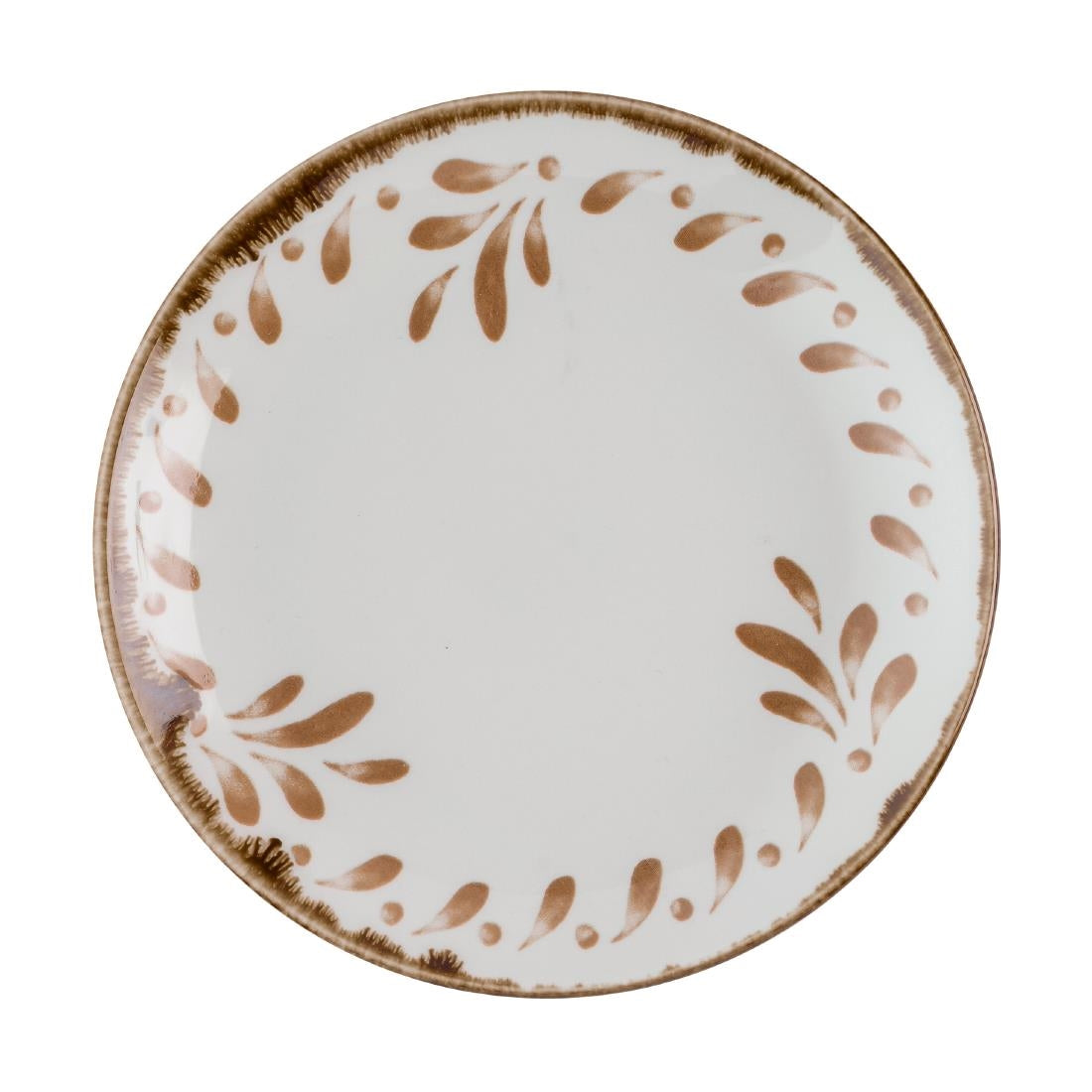 HR505 Dudson Harvest Mediterranean Terracotta Coupe Plates 165mm (Pack of 12)
