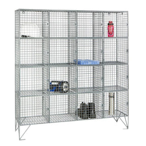 HR522 Sixteen Compartment Mesh Locker 305mm Deep - JD Catering Equipment Solutions Ltd