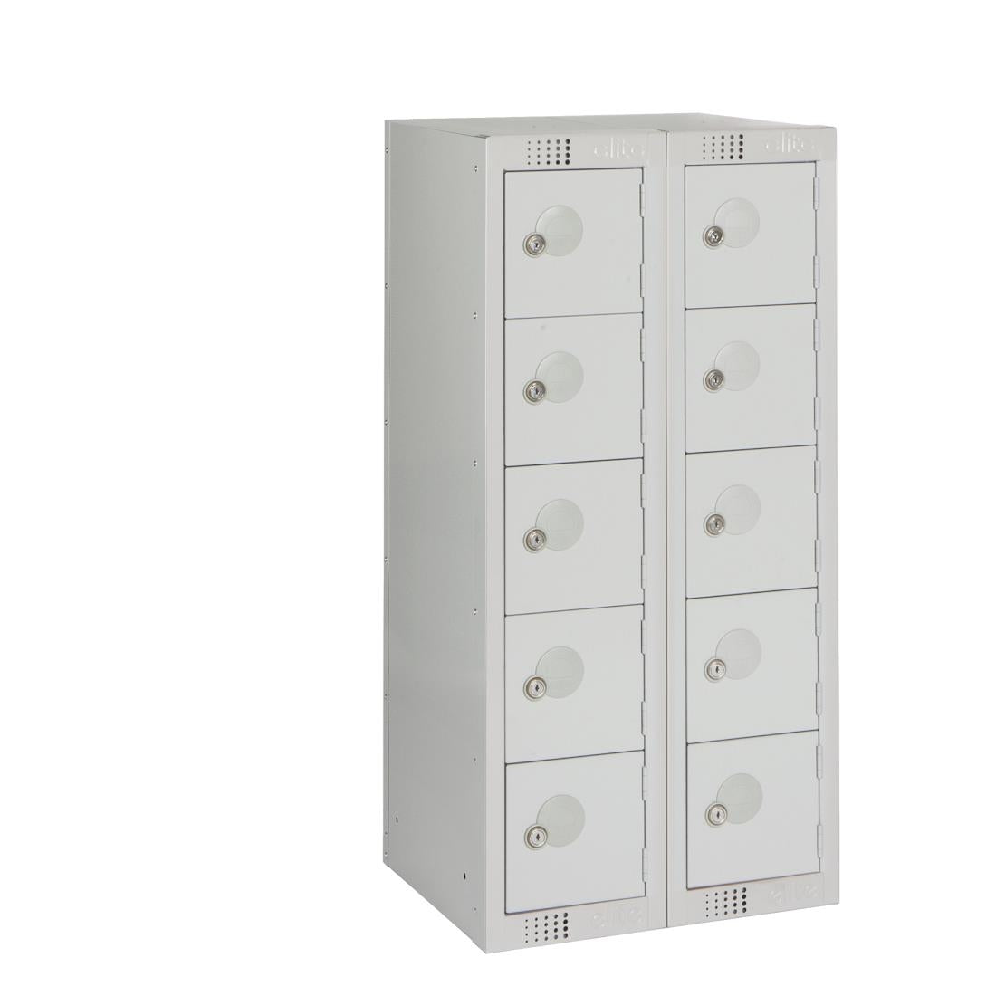 HR526 Ten Door Personal Effects Locker Grey Camlock