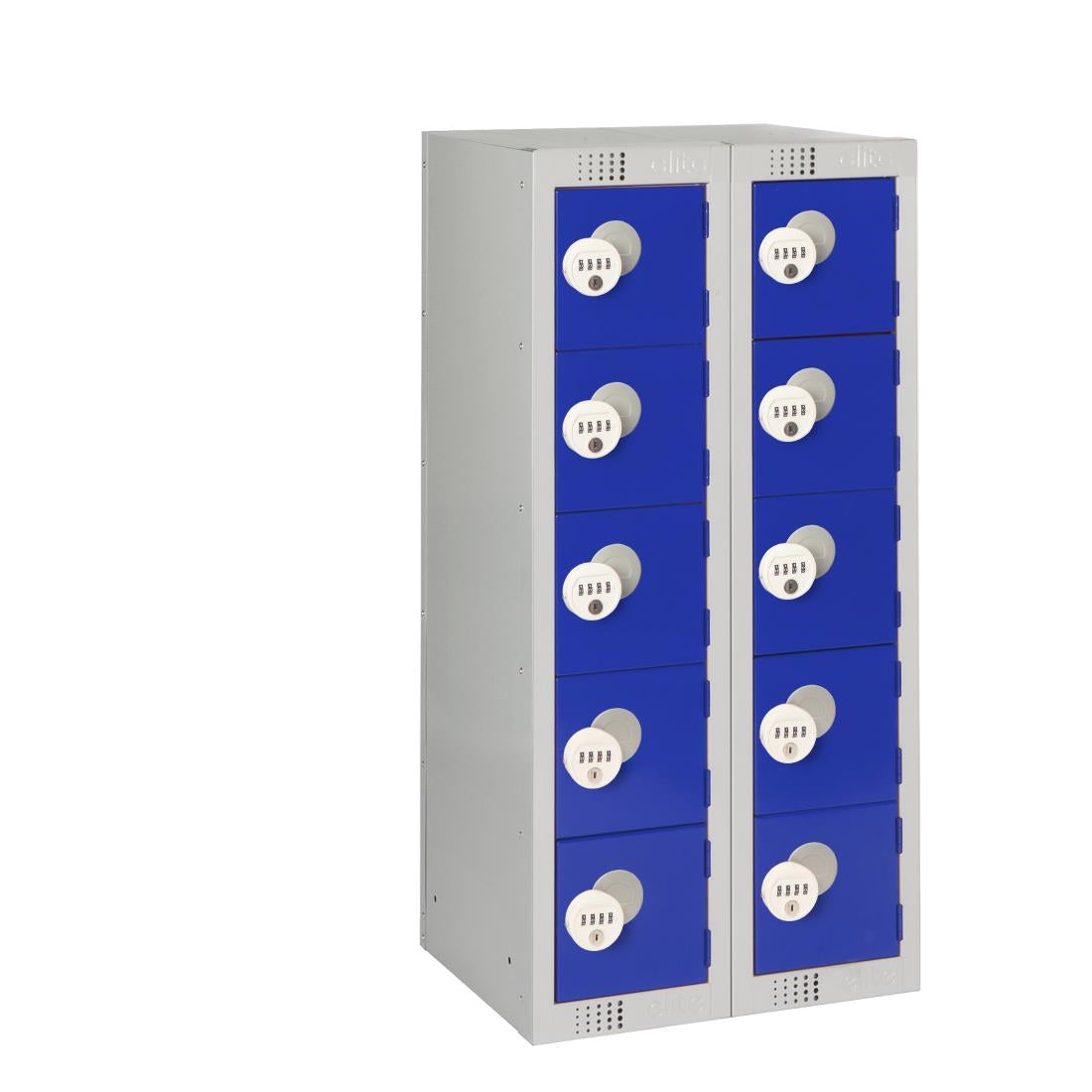 HR533 Ten Door Personal Effects Locker Blue Four-Digit Lock