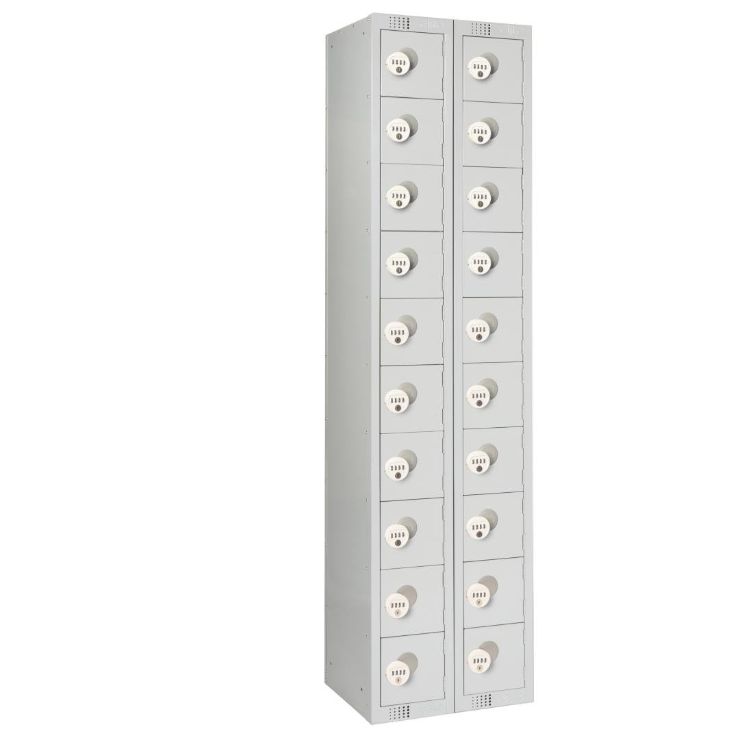 HR543 Twenty Door Personal Effects Locker Grey Four-Digit Lock