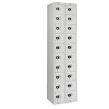 HR544 Twenty Door Personal Effects Locker Grey Coin Lock - JD Catering Equipment Solutions Ltd