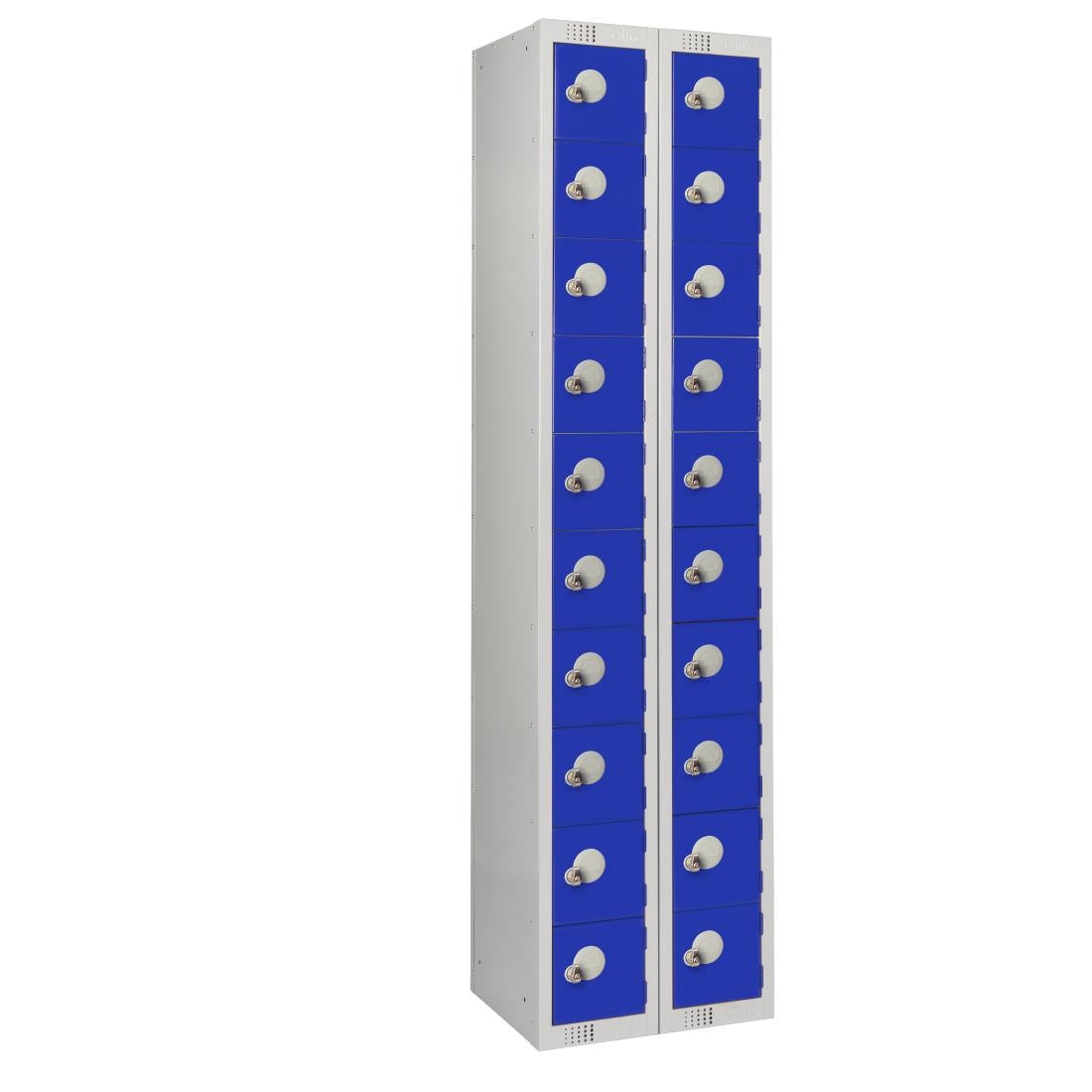 HR547 Twenty Door Personal Effects Locker Blue Padlock Fitting