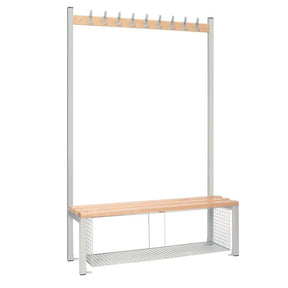 HR570 Single-Sided Island Seating with Mesh Tray Grey 1200mm - JD Catering Equipment Solutions Ltd
