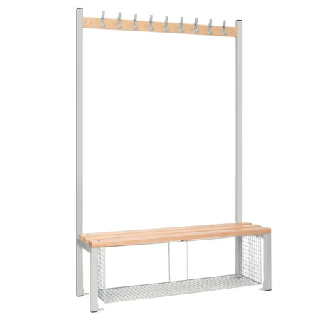 HR570 Single-Sided Island Seating with Mesh Tray Grey 1200mm - JD Catering Equipment Solutions Ltd