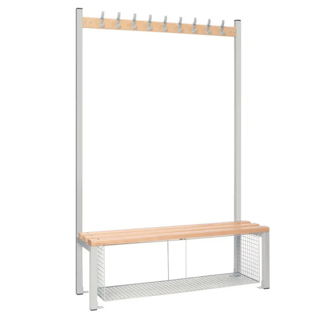 HR570 Single-Sided Island Seating with Mesh Tray Grey 1200mm - JD Catering Equipment Solutions Ltd